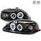Spec-D Tuning 96-98 Honda Civic Halo LED Projector Black 2LHP-CV96JM-TM - alternate 1